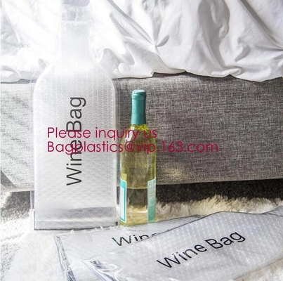 Il protettore riutilizzabile della bottiglia di vino, il cuscino della bolla di aria, cassa della manica di viaggio, impatto a perfetta tenuta della sicurezza resiste a