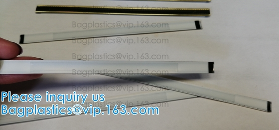 Foglio di alluminio Tin Tie, Tintie, legame di torsione, caffè Tin Tie Plastic Tin Ties della guarnizione della borsa del bastone della buccia con adesivo