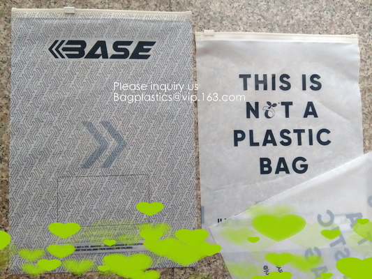 Borse concimabili, borse d'imballaggio risigillabili a chiusura lampo biodegradabili, borse su ordinazione di PLA di Zip lockking PBAT