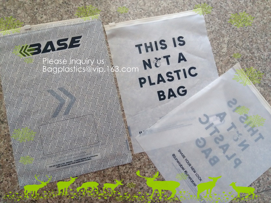 Borse concimabili, borse d'imballaggio risigillabili a chiusura lampo biodegradabili, borse su ordinazione di PLA di Zip lockking PBAT