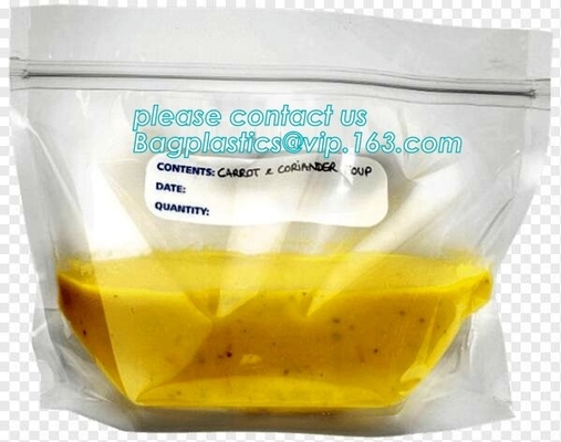 I liquidi imballano, borsa del congelatore della guarnizione della stampa della salsa, supporto sulla borsa del sacchetto, stoccaggio dell'alimento, borsa del frigorifero, borsa della minestra della parte