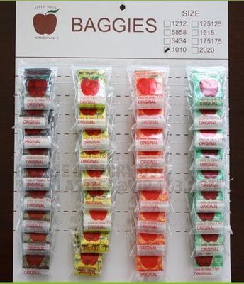 Mini Zip Baggies, borsa riutilizzabile della serratura dello zip del LDPE, Mini Apple Plastic Baggy, piccola borsa dello zip, Minigrip, chiusura lampo