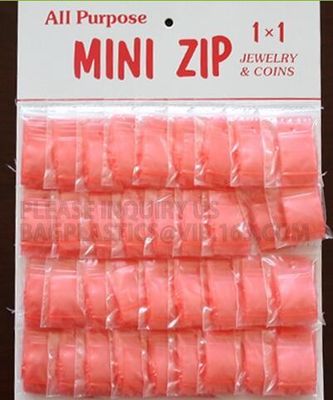 Mini Zip Baggies, borsa riutilizzabile della serratura dello zip del LDPE, Mini Apple Plastic Baggy, piccola borsa dello zip, Minigrip, chiusura lampo