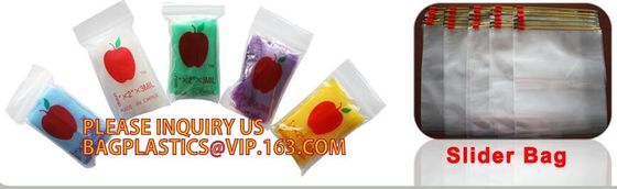 Mini Zip Baggies, borsa riutilizzabile della serratura dello zip del LDPE, Mini Apple Plastic Baggy, piccola borsa dello zip, Minigrip, chiusura lampo