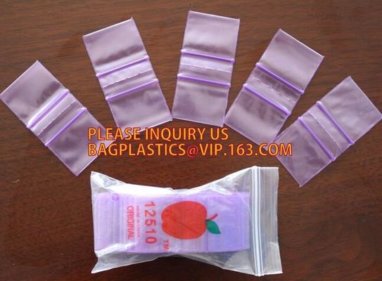 Mini Zip Baggies, borsa riutilizzabile della serratura dello zip del LDPE, Mini Apple Plastic Baggy, piccola borsa dello zip, Minigrip, chiusura lampo