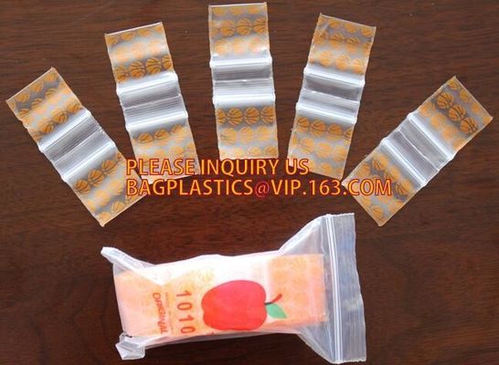 Mini Zip Baggies, borsa riutilizzabile della serratura dello zip del LDPE, Mini Apple Plastic Baggy, piccola borsa dello zip, Minigrip, chiusura lampo