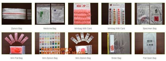 Mini Zip Baggies, borsa riutilizzabile della serratura dello zip del LDPE, Mini Apple Plastic Baggy, piccola borsa dello zip, Minigrip, chiusura lampo