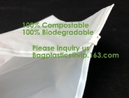 Borse di spedizione biodegradabili di 100%, borsa concimabile dello zip della chiusura lampo, amido di mais di PLA, abito dell'indumento, cashmere