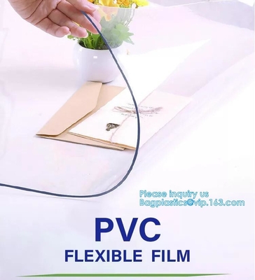 Film del PVC, Super Clear, film filexible del PVC del vinile molle Non appiccicoso di prezzo franco fabbrica, lucido impresso