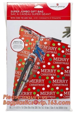 Borsa gigante della bici del regalo enorme, grande di supplemento surdimensionato e enorme resistente, sacchi attuali di spostamento di regalo di natale