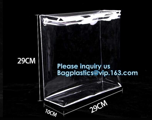 Borsa di stoccaggio dei vestiti, organizzatore With Reinforced Handle, borse di stoccaggio del vinile, chiusure lampo doppie, totalizzatori muoventesi di trucco