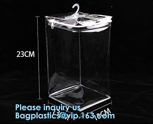 Borsa di stoccaggio dei vestiti, organizzatore With Reinforced Handle, borse di stoccaggio del vinile, chiusure lampo doppie, totalizzatori muoventesi di trucco