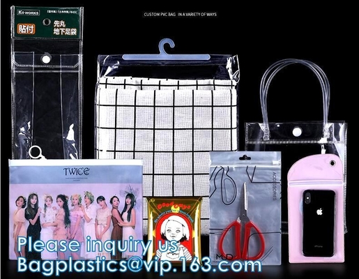 Borsa di stoccaggio dei vestiti, organizzatore With Reinforced Handle, borse di stoccaggio del vinile, chiusure lampo doppie, totalizzatori muoventesi di trucco