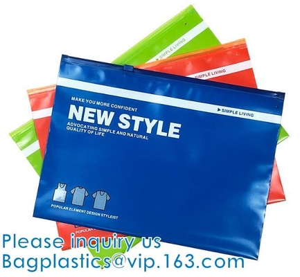 Borse superiori dell'abito della chiusura lampo, abbigliamento, scarpe, biancheria intima, indumento. Borsa dell'imballaggio dello Swimwear del bikini. EVA Slide Bags