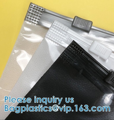 Borse superiori dell'abito della chiusura lampo, abbigliamento, scarpe, biancheria intima, indumento. Borsa dell'imballaggio dello Swimwear del bikini. EVA Slide Bags