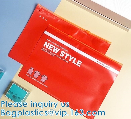 Borse superiori dell'abito della chiusura lampo, abbigliamento, scarpe, biancheria intima, indumento. Borsa dell'imballaggio dello Swimwear del bikini. EVA Slide Bags