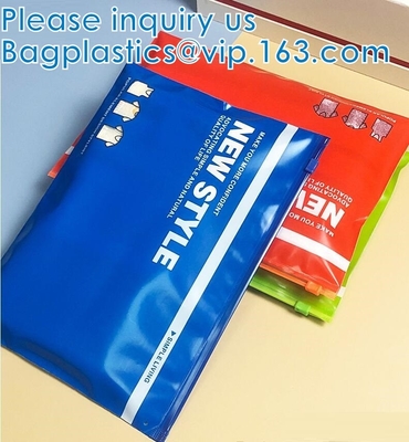 Borse superiori dell'abito della chiusura lampo, abbigliamento, scarpe, biancheria intima, indumento. Borsa dell'imballaggio dello Swimwear del bikini. EVA Slide Bags