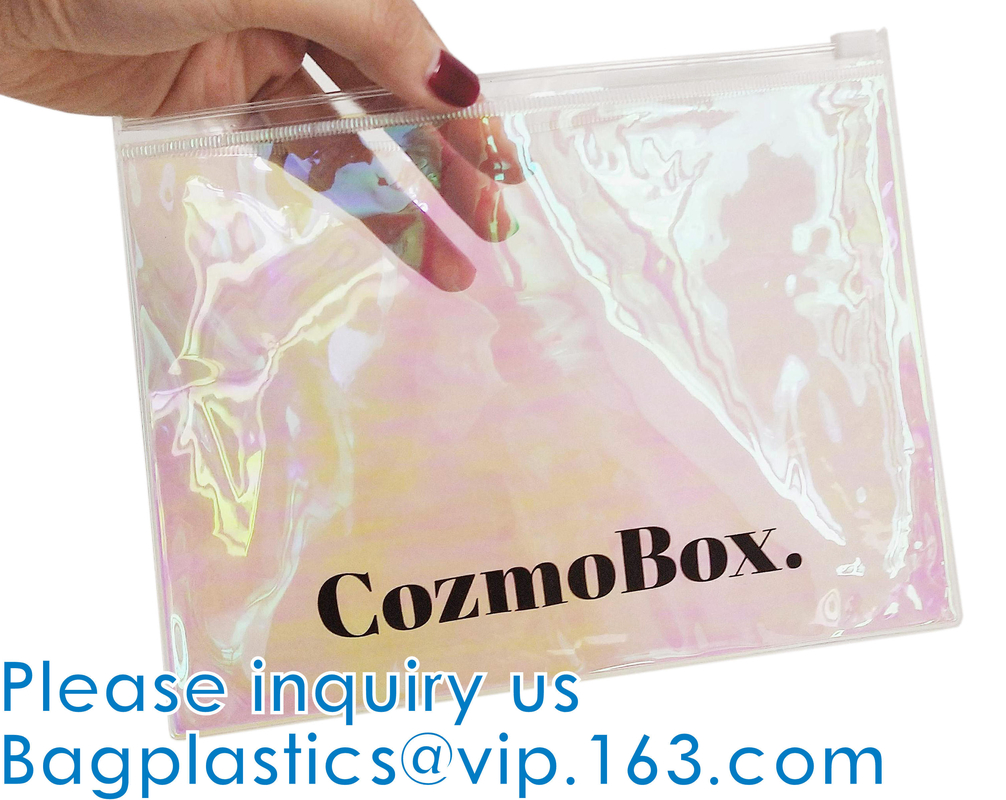 Borse cosmetiche di trucco, sacchetto dell'articolo da toeletta, pacchetto di viaggio, organizzatore olografico, articoli da toeletta Kit Zippered Pouch