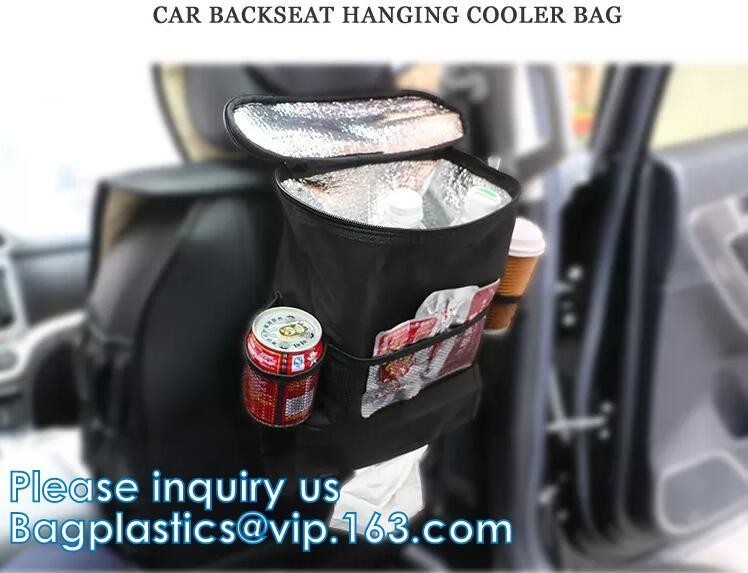 I rifiuti dell'automobile insaccano l'organizzatore Bag Cooler, il bidone della spazzatura dell'automobile, le tasche di stoccaggio, recipiente portatile pieghevole di sedile posteriore dell'automobile
