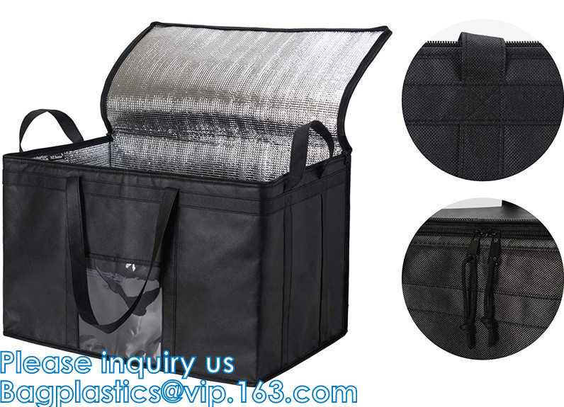 Borsa più fresca all'aperto surdimensionata del pranzo portatile, grande abitudine resistente extra Tote Food Delivery Bag riutilizzabile