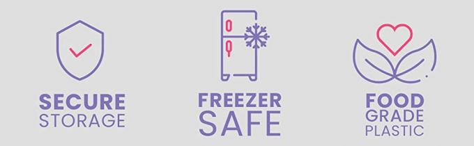 Il sacchetto del latte insacca, impermeabile, prova dell'odore, Airproof, presa della chiusura lampo del cursore sta sul pacchetto 8