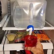 Contenitore dell'acqua con la spina, brocca del trasportatore di stoccaggio, facente un'escursione zaino, attrezzatura per la sopravvivenza, mensa dell'acqua 0