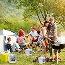 Contenitore dell'acqua con la spina, brocca del trasportatore di stoccaggio, facente un'escursione zaino, attrezzatura per la sopravvivenza, mensa dell'acqua 1