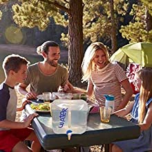 Contenitore dell'acqua con la spina, brocca del trasportatore di stoccaggio, facente un'escursione zaino, attrezzatura per la sopravvivenza, mensa dell'acqua 10