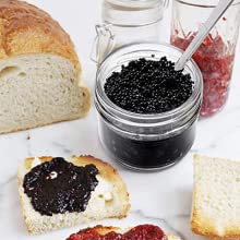 Coperchi di Mini Canning Jars With Black, cosmetico di vetro del contenitore del barattolo di stoccaggio, lozione, crema, trucco 3