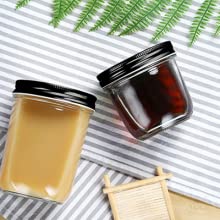 Coperchi di Mini Canning Jars With Black, cosmetico di vetro del contenitore del barattolo di stoccaggio, lozione, crema, trucco 7