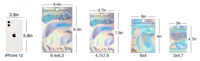 Sacchetto a chiusura lampo risigillabile, borse di Mylar, borse risigillabili della prova dell'odore, borsa del sacchetto del di alluminio 1