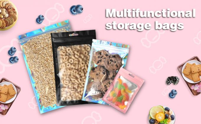 Sacchetto a chiusura lampo risigillabile, borse di Mylar, borse risigillabili della prova dell'odore, borsa del sacchetto del di alluminio 0