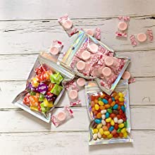 Prova Baggies, borse olografiche, borsa metallica, sacchetto di stoccaggio, fiore che imballa, foglie secche dell'odore 4