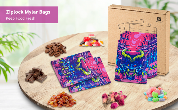 Stia sul sacchetto con la chiusura dello scorrevole, le borse a chiusura lampo risigillabili di Mylar, il sigillamento dello zip, la guarnizione della presa, serratura della guarnizione dello scorrevole 0