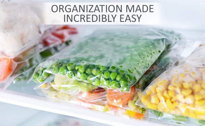 Chiusura lampo del cursore, ordinando, organizzando, borse glassate dello zip, mercanzie d'imballaggio, riutilizzabile multiuso 5