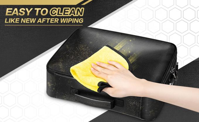 Scatola del documento di With Lock Fireproof dell'organizzatore del documento, cassaforte del documento della borsa dei soldi, borsa sicura della serratura dell'archivio 1