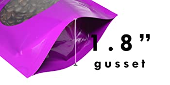 La chiusura lampo sta sulle borse con Matte Window, guarnizione riutilizzabile, saldabile a caldo, risigillabile della serratura, metallina, colore lucido 2