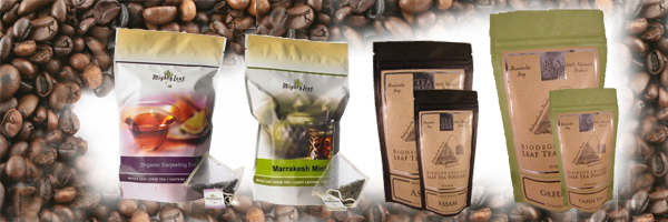 Sacchetti del caffè e del tè