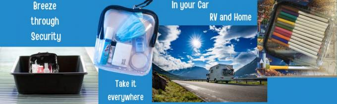 TSA ha approvato la borsa dell'articolo da toeletta, il cosmetico & gli articoli da toeletta organizzatore, dimensione di quarto, bagagli, borsa di viaggio 1