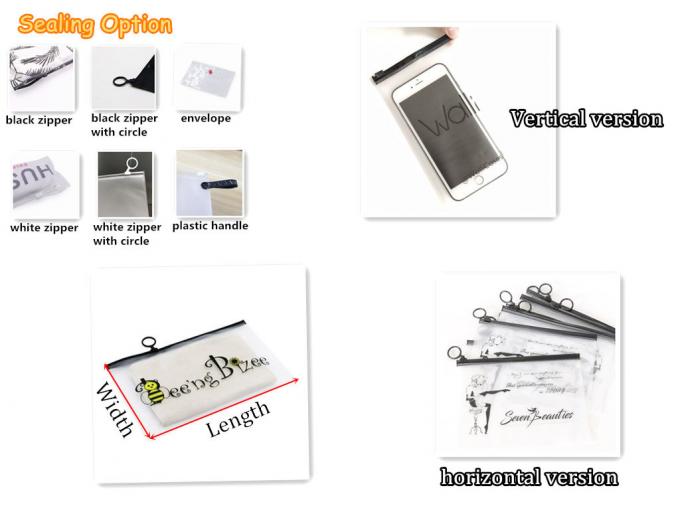 Sacchetto glassato su ordinazione biodegradabile della chiusura lampo del cursore, Swimwear del bikini, vestiti, Eco che imballa, borsa della serratura dello zip 0