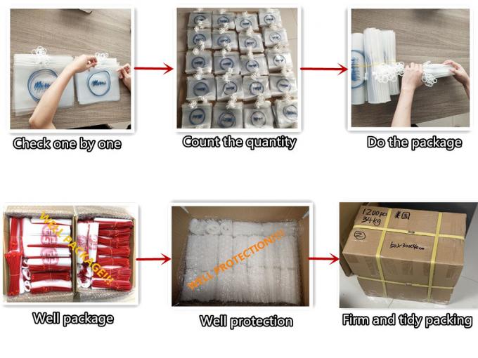 Sacchetto glassato su ordinazione biodegradabile della chiusura lampo del cursore, Swimwear del bikini, vestiti, Eco che imballa, borsa della serratura dello zip 7