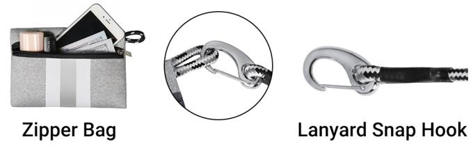 Doppie borse del telefono della guarnizione della chiusura lampo, caso impermeabile, dimensione universale, pacchetto contro lo sporco e antipolvere degli Smartphones 6