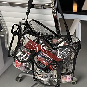 L'organizzatore cosmetico dell'articolo da toeletta, la capacità impermeabile e grande, Tote Bag muoventesi, chiusura lampo underbed di stoccaggio porta la borsa 12