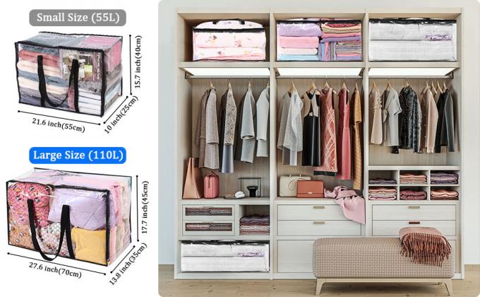 L'organizzatore cosmetico dell'articolo da toeletta, la capacità impermeabile e grande, Tote Bag muoventesi, chiusura lampo underbed di stoccaggio porta la borsa 27