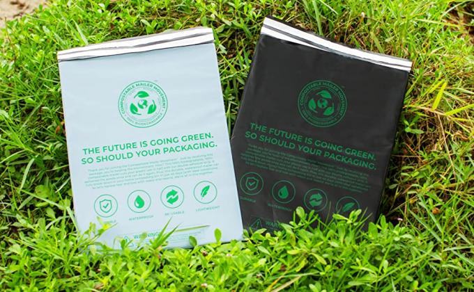 Bollettini riciclabili impermeabili, bollettini amichevoli di Eco, borse di spedizione per abbigliamento, imballaggio di spedizione delle buste 3