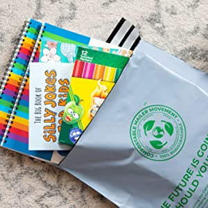 Bollettini riciclabili impermeabili, bollettini amichevoli di Eco, borse di spedizione per abbigliamento, imballaggio di spedizione delle buste 7