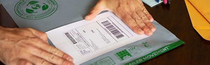 Bollettini riciclabili impermeabili, bollettini amichevoli di Eco, borse di spedizione per abbigliamento, imballaggio di spedizione delle buste 8