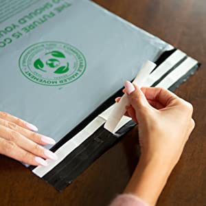 Bollettini riciclabili impermeabili, bollettini amichevoli di Eco, borse di spedizione per abbigliamento, imballaggio di spedizione delle buste 9