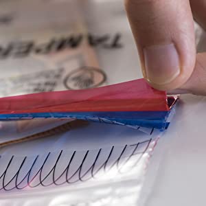 Borse di prova del compressore con le borse di sicurezza del cambiamento del deposito della moneta della moneta bancaria di numero di serie e del codice a barre 15