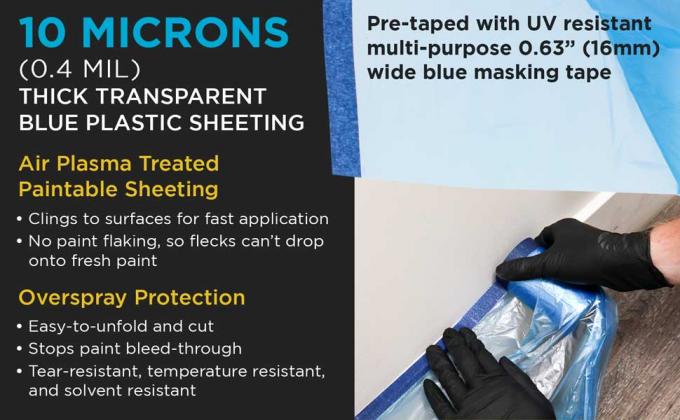 Insieme di mascheramento del film del rotolo automobilistico, corredo di verniciatura del vassoio, copertura preregistrata e di rivestimento, copertura di protezione della mobilia dell'automobile 12